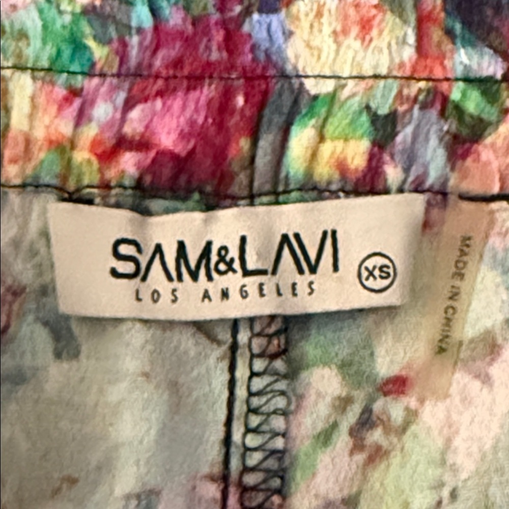 Anthropologie Sam & Lavi Botanical Print Pull On Ankle Pants - Picture 6 of 7